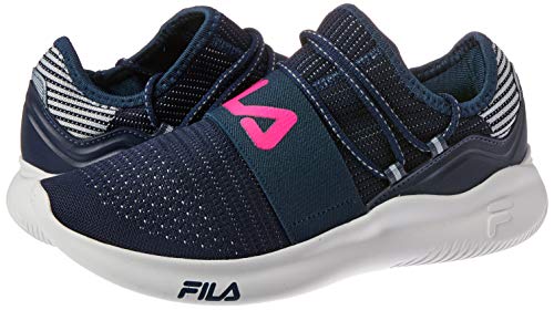 Tênis, Trend 2.0, Fila, Feminino, Marinho/Prata/Rosa Flúor, 37