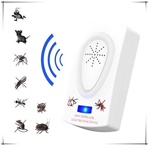 RajoNN Mosquito Killer Ultrasónico Ratón Cucaracha Dispositivo Repelente Insectos Ratas Arañas Mosquito Killer Lámpara Control De Plagas Hogar Rechazador De Plagas