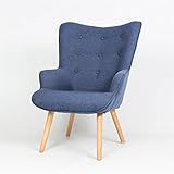 Le fauteuil YPOS Bleu en tissu au style rétro scandinave donnera une belle image de fraîcheur grâce à sa couleur douce et tendance. Dimensions: 69x76xH98cm Couleurs disponibles: Beige, Safran, Gris, Vert, Taupe et Bleu