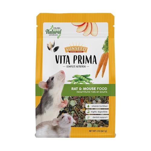 Sunseed Vita Prima Complete Nutrition Rat & Mouse Food, 2 LBS