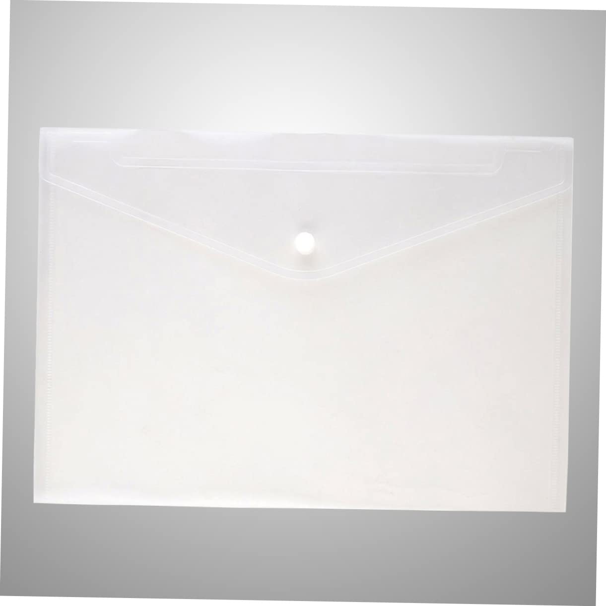 SHINEOFI 30 Pezzi Cartelle Portadocumenti Da Ufficio Bianche in Pp Organizer Per Documenti Con Bottone A Pressione in Plastica