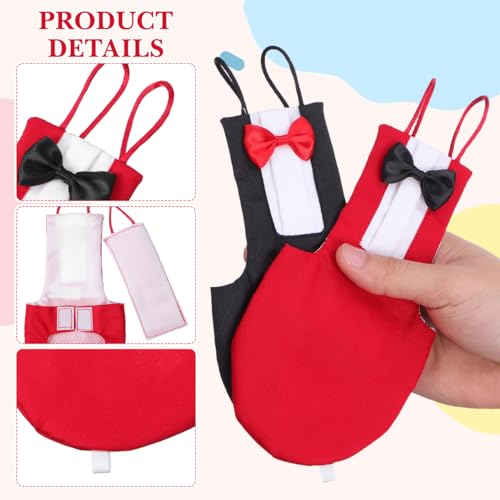 ibasenice 2 Stück Vogel Windeln Mit Bowknot Design Waschbare Papageienwindel Fluganzug Weich Atmungsaktiv Für Wellensittich Nymphensittich Und Kleine Vögel Reise Alltag