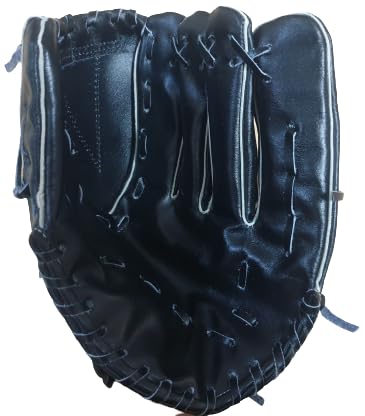 Tima Baseball + Softball Gloves - Field Master Adult + Youth Baseball + Softball Gloves Left Hand Gloves - Infield + Outfield Mitts (Black) 1