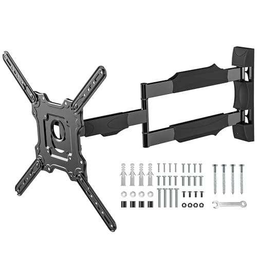 Digank Long Reach TV Wall Bracket 720mm for Most 26-55 Inch TVs Corner TV Bracket up to 35kg Full Motion Universal Long Arm TV Wall Mount with Swivel Rotate and Tilt Max VESA 400x400mm
