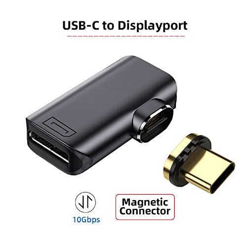 Cablecc Magnetic Angled Type USB-C Type C to DP Displayport Monitor Converter Adapter 4K 2K 60hz for Tablet & Phone & Laptop - Image 4