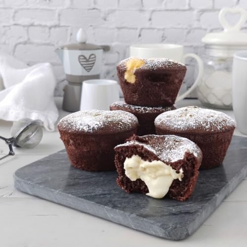 Muffin al cioccolato con cuore al mascarpone