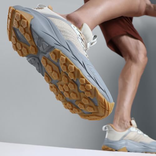 Image of CULT Crux Men's Outdoor Shoes | Seamless Breathable & Flexible Upper | Enhanced Cushioning for Trekking| Superior Anti-Slip Grip | Comfortable Hiking Wear