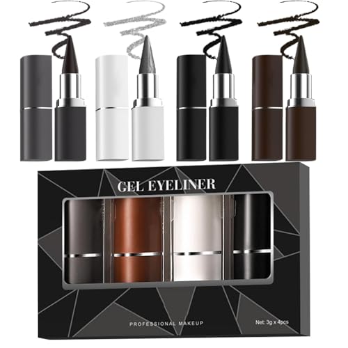 Delineador de ojos líquido, gel delineador de ojos, resistente al agua, lápiz de sombra de ojos ahumado, perfecto para actuaciones en escenario, delineador de ojos de gel resistente al agua de larga