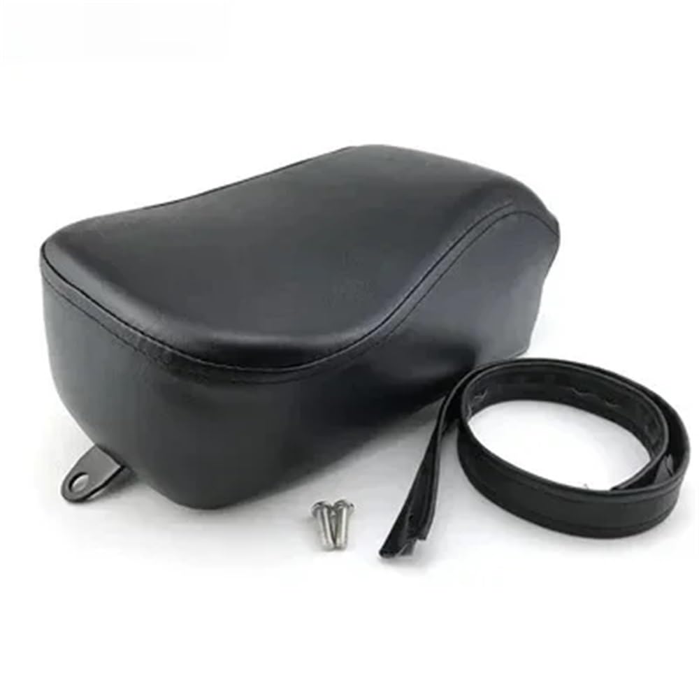 Asiento trasero de pasajero para Sportster XL883N y XL1200 en cuero negro duradero 8