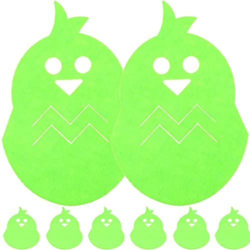 SOIMISS 8pcs Easter Chick Knife and Fork Bag Chicken Shaped Cutlery Holder Adorable Dinning Table Decor for Easter Party