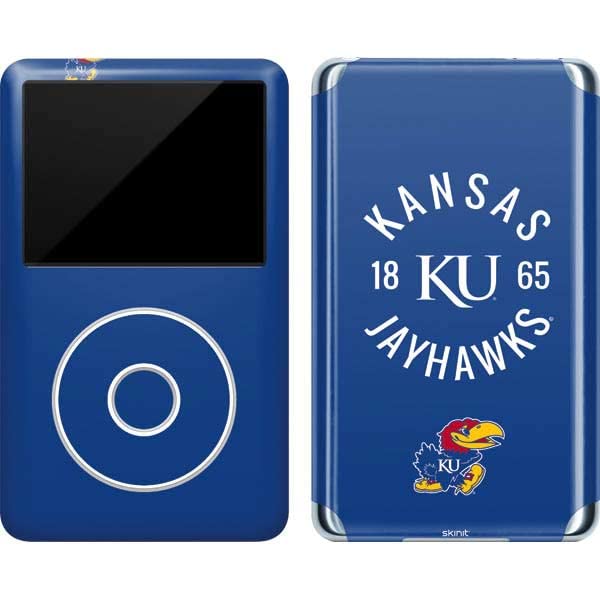 Skinit Decal MP3 Player Skin Compatible with iPod Classic (6th Gen) 80GB - Officially Licensed College Kansas Jayhawks KY 1865 Design