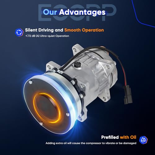Image of ECCPP A /C Compressor with Clutch Fit for Caterpillar All Model AC Compressor