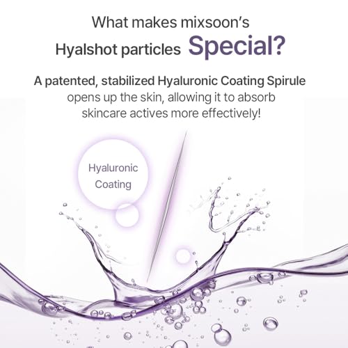 mixsoon Peptide Cica Hyalshot 150 - Firming, Soothing and Moisture-Boosting Ampoule Serum, Lightweight Formula for Radiant, Balanced Skin 50ml / 1.69 fl.oz. Korean Glass Skin Care