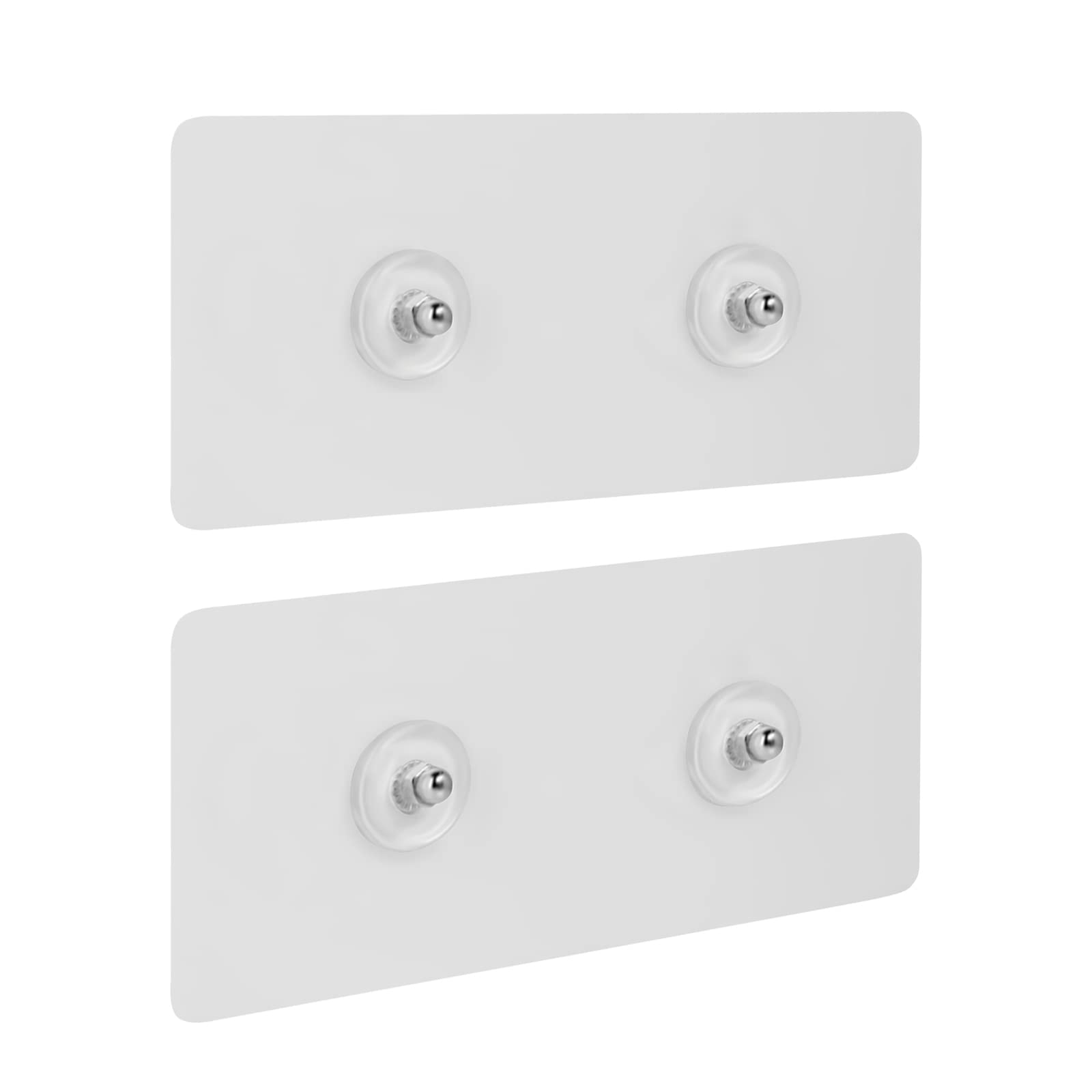 Gueryee Shower Caddy Sticker Replacement 2Pcs Strong Adhesive Stickers Hooks with Screw for Shower Organizer