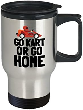 Funny Go-Kart Travel Mug - Kart Racer Gift Idea - Karting Present - Go-kart Racing - Go Kart Or Go Home image 4