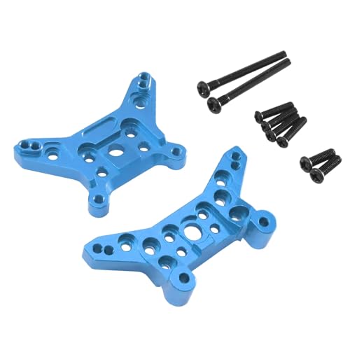 Remplacer le support suspension MJX 14211 par ces pièces en métal bleu pour éviter la casse RC