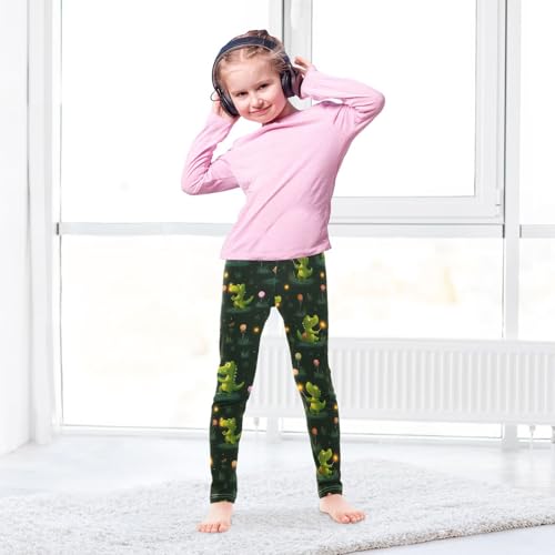 Crocodile Lollipop Girls Leggings Soft Stretch Workout Yoga Dance Pants for Kids Casual Tights4