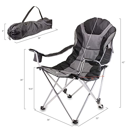 Image of Picnic TIME NFL Unisex-Adult NFL Reclining Camp Chair, Beach Chair for Adults, Sports Chair with Carry Bag