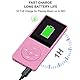 COVVY 8GB Tragbare MP3 Musik Player, Support bis zu 64GB SD Speicherkarte, Lossless Sound HiFi MP3 Player, Music/Video/Sprachaufnahme/FM Radio/E-Book Reader/Fotobetrachter(8G, Rosa)
