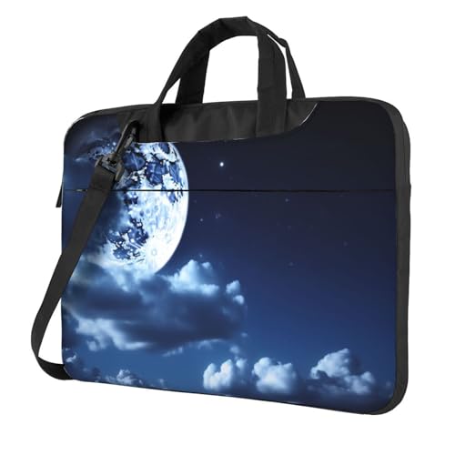 Maletín para portátil con diseño Luna y cielo nocturno miniatura 1