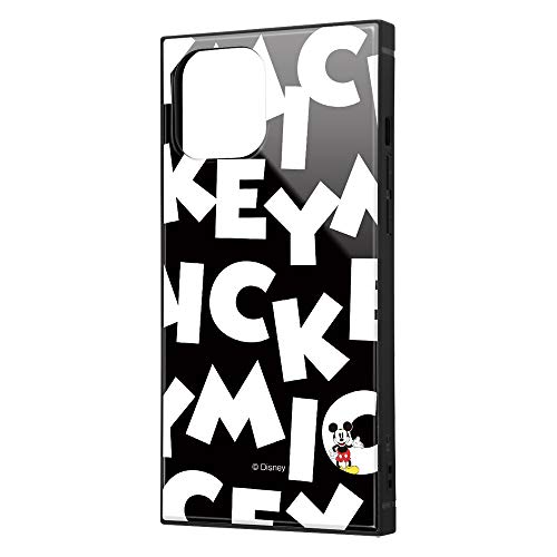 イングレム iPhone 12 Pro Max ディズニー キャラクター 耐衝撃 ハイブリッド ケース カバー KAKU ストラップ ホール 付き スクエア 軽量 ミッキーマウス/I AM IQ-DP28K3TB/MK007