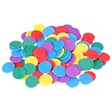 TOYANDONA 100 Stück Teiliges Bunte Mathematik Zählchips aus Acryl Langlebige Lernmarker für Kindergarten und Grundschule Farbige Rechen Zählspielsteine Farben Zahlenverständnis