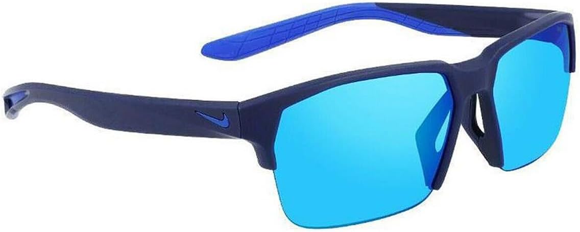 Nike Mens MAVERICK FREE P Polarized Sunglasses, Grey w/Blue Mirror
