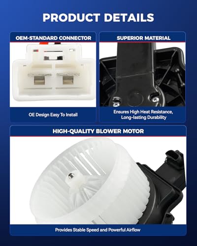 Image of KAX AC Blower Motor Fit for Honda HR-V 2016 2017 2018 2019 2020 2021 2022 - HVAC Heater Blower Motor Replaces# 75061 700337