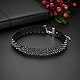 Flongo Damen Choker Halsband Strass Glitzer Halsketten 2 Stück Set weiß schwarz Holzkohlenbohrer Tattoo Kette Kropfbänder Schmuck Glitzer verstellbar Geschenk Kinder Mädchen Frauen