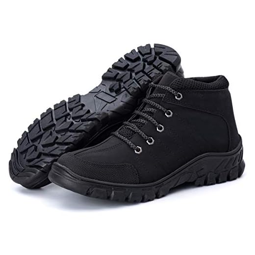 Coturno Adventure Estilo Casual – Bota Masculina, Sapato/Tênis/Sapatênis com Couro Reforçado, Solado Tratorado, Ideal para Trilha, Trabalho e Estilo (Preto, BR, Adulto, Numérico, 42)