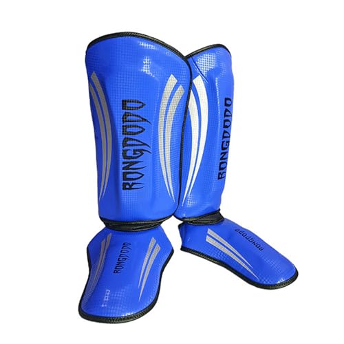 Protège-tibias kickboxing et arts martiaux avec sangle réglable