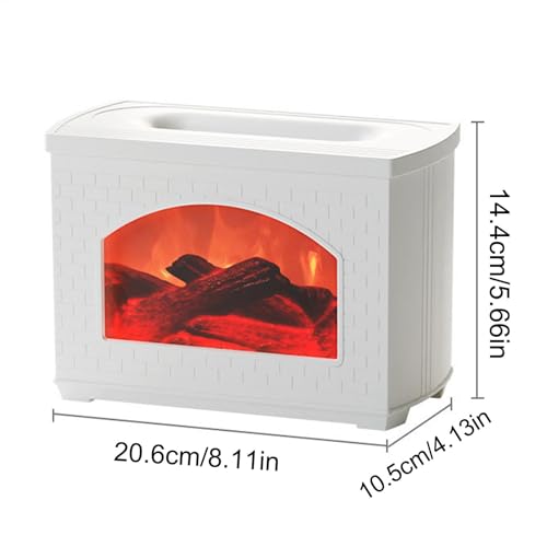 Diffuseur d'huile pour chambre à coucher anti-stress à effet flamme USB