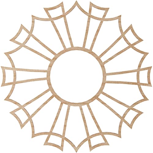 Image of Ekena Millwork 38 inchOD x 13 3 /8 inchID x 3 /8 inchT Augustus Wood Fretwork Pierced Ceiling Medallion, Alder