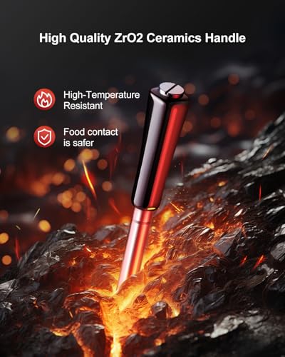 Bluetooth Meat Thermometer Wireless Probe for Smoker 500ft, Fitflavor Digital Grill Meat Thermometer Wireless for Grilling BBQ Cooking Oven, Rechargeable Batterry, IP67 Waterproof - image 4
