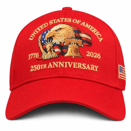 Image of USA Flag Hat American Flag Embroidered Patriotism On Display Comfortable Adjustable One Size Fits Most