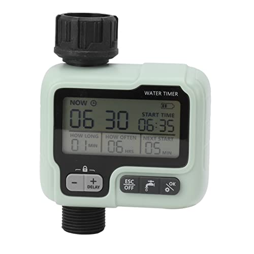 Minuterie d'arrosage automatique Karlak boîtier ABS blanc durable pour pelouse extérieure