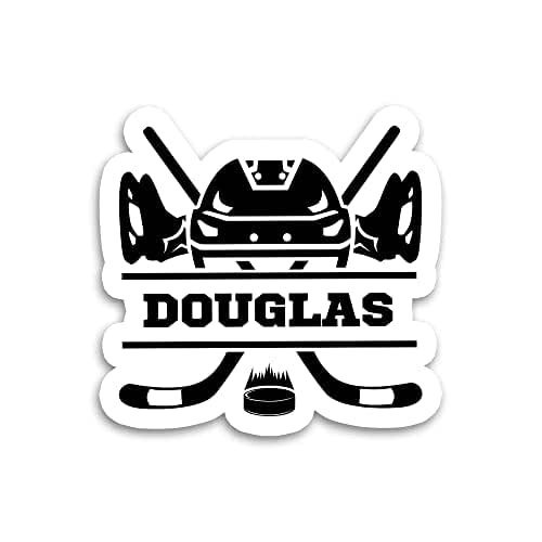 Personalized Hockey Stickers Waterproof Vinyl Die Cut