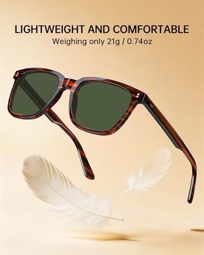 Image of STGATN Polarized Sunglasses for Men and Women, UV400 Protection Trendy Retro Sun Glasses for Driving Outdoor Hiking Fishing