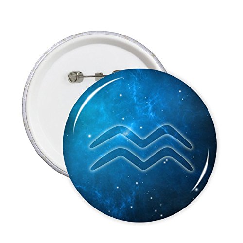 Badge XL Verseau broche astronomie constellation ciel étoilé