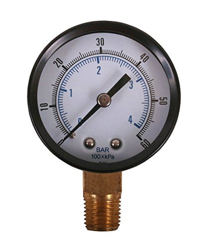 Regulator Gauge, 0-60 PSI, Right Hand Thread…