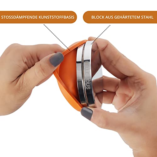 Amboss Belle Vous Stahl Block mit Gummisockel, 7,8 cm Durchmesser