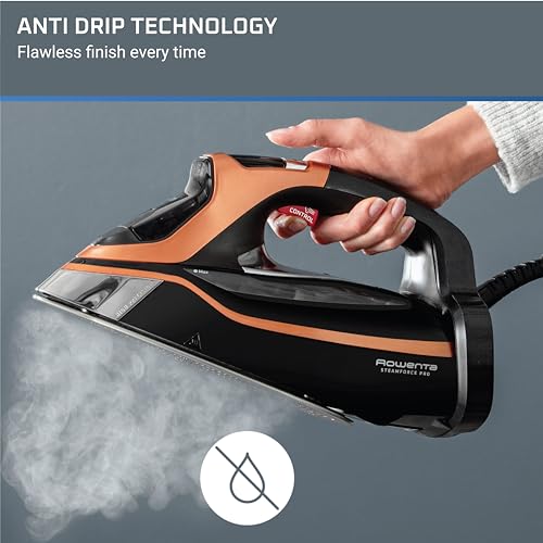 Rowenta 1830008696 Iron, Steam Force Pro Stainless Steel Soleplate Steam Iron For Clothes, 400 Microsteam Holes thumb #2