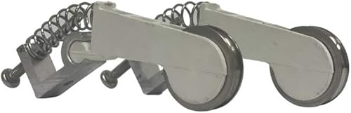 Premium Yale - Rodillo Ogron para puerta corrediza, ruedas de rodamiento de acero inoxidable (paquete de 2), 0.438 pulgadas de largo x 0.938