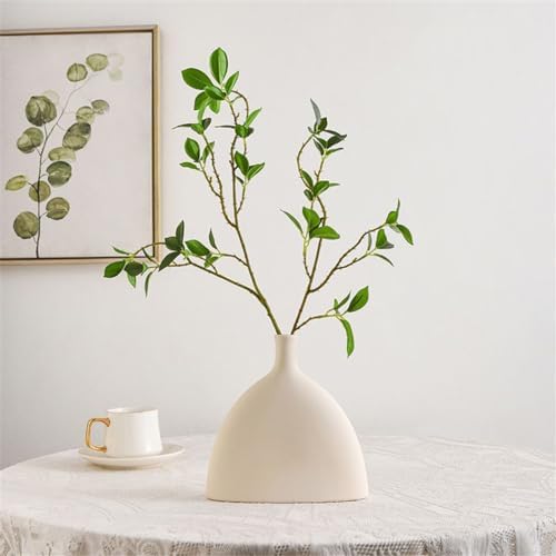 Ceramic Vase, Modern Hollow Flower Vases, Minimalist Decor with Vases, White Ceramic Ornaments for Dried Flowers, for Dining Table Living Room (A) Ceramic Vase, Modern Hollow Flower Vases, Minimalist Decor with Vases, White Ceramic Ornaments for Dried Flowers, for Dining Table Living Room (A)