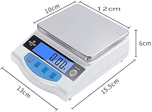 Básculas electrónicas Báscula Digital Balanza electrónica analítica de Alta precisión Básculas para joyería Básculas Digitales de Laboratorio Báscula de precisión para co,1000g/0.01g