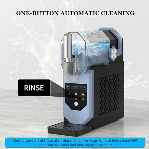 Slushie Maschine, Professionelle Slush Maschine für Zuhause – 15 Minuten, Kein Eis Nötig, Automatische Reinigung, 5 Voreinstellungen für Frozen Margaritas, Frappés und Mehr, Anti Rutsch Matte(Blue) – Bild 7
