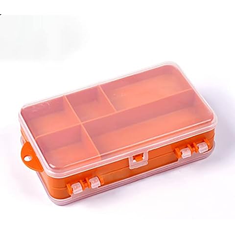 GNMGIZ Double Sided 9 Compartments Fly Fishing Box Large Fishing Lure Hook Boxes for Fishing Accessories Tool Fishing Tackle Container Cover
