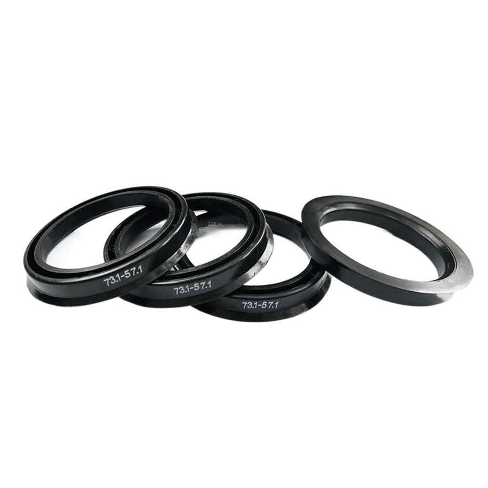 Motorwerk Anelli Centrali Al Mozzo In Plastica Di Carbonio - 4 Pezzi - Da 56,1mm A 67,1mm - Elimina Vibrazioni Ruota Per Subaru/Honda