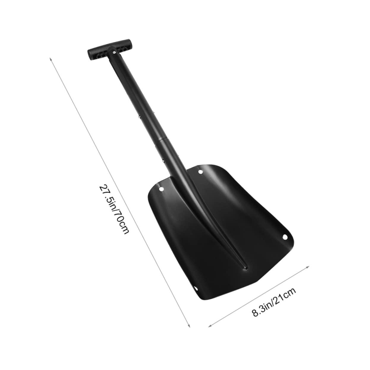 BESPORTBLE Pelle à Neige Pelle Pliable Outil De Grattage du Visage Pelle De Déneigement Automatique Pousse-Neige Camping Pliant Accessoires Auto Alliage D'aluminium Voyage Hors Route