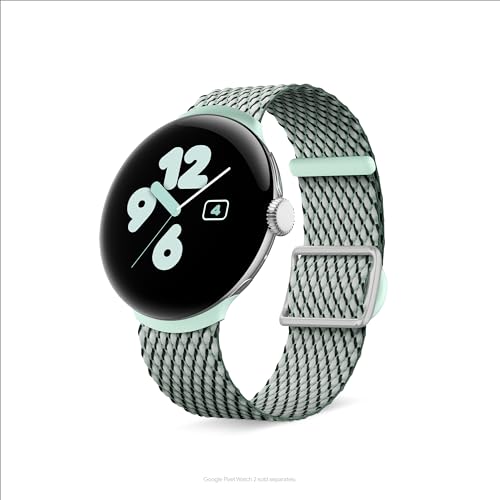 Image of Google Pixel Watch Woven Band - Compatible with The Pixel Watch, Pixel Watch 2, and 41mm Pixel Watch 3 - Sage